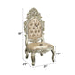 Sorina - Side Chair (Set of 2) - Synthetic Leather & Antique Gold