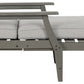 Visola - Chaise Lounge with Cushion - Gray