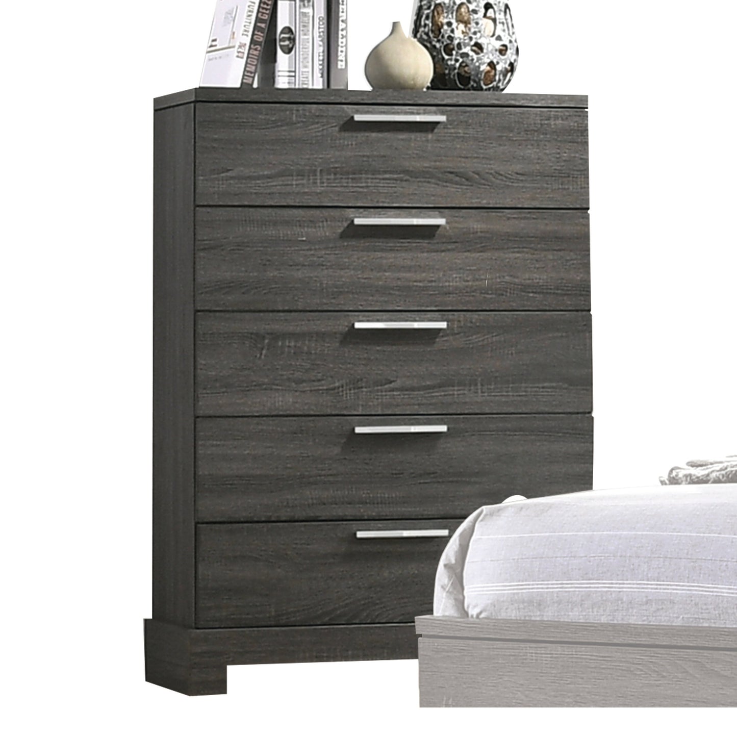 Lantha Modern Gray Oak Chest
