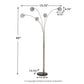 Winter - Metal Arc Lamp  - Silver Finish