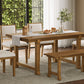 TREXM 6-Piece Farmhouse Dining Set for 6
