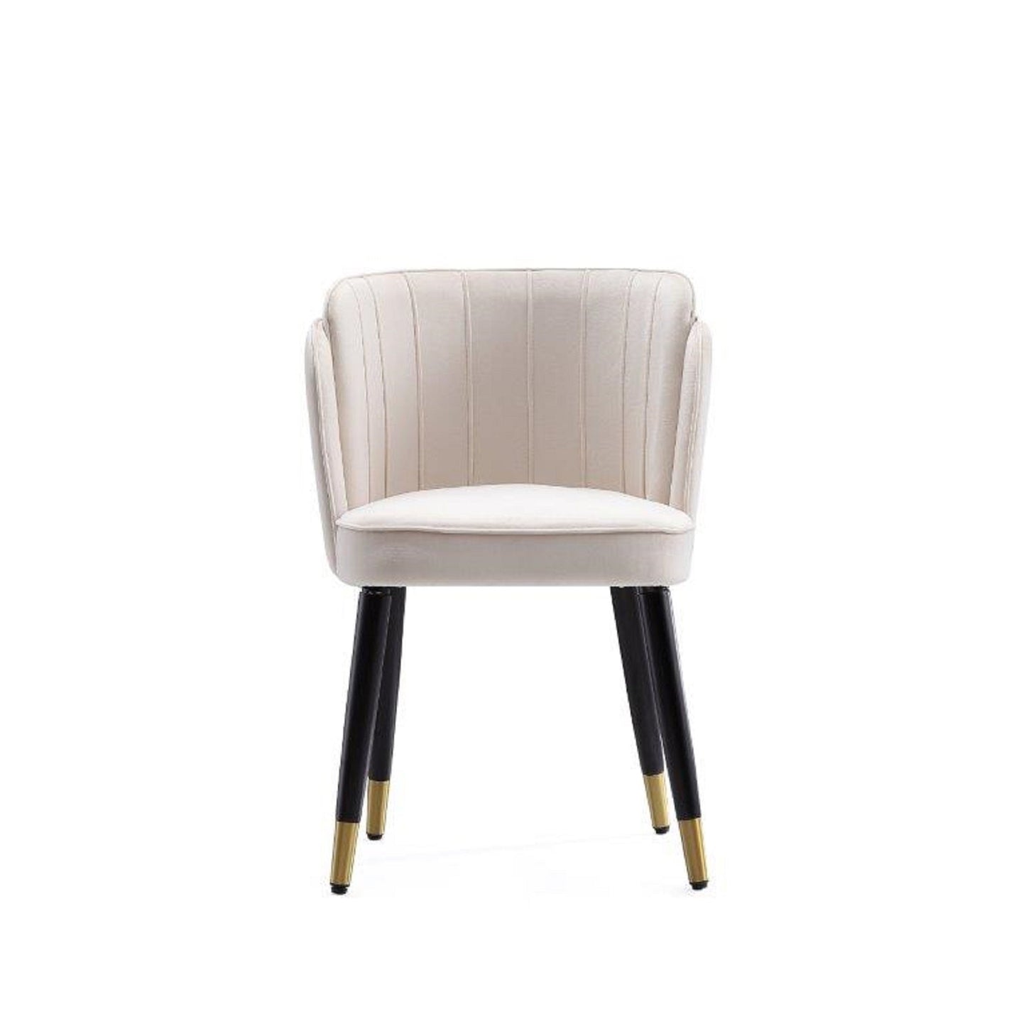 Zephyr Wood Velvet Dining Chair