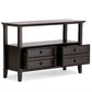 Amherst 48 Inch Wide Solid Wood Console Sofa Table in Hickory