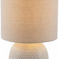 Manaloal Beige Textured Table Lamp