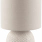 Manaloal Beige Textured Table Lamp