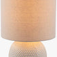 Manaloal Beige Textured Table Lamp
