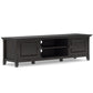 Amherst 72 Inch Wide Solid Wood Low TV Stand in Hickory