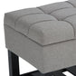 Saxon Storage Ottoman Bench - Dove