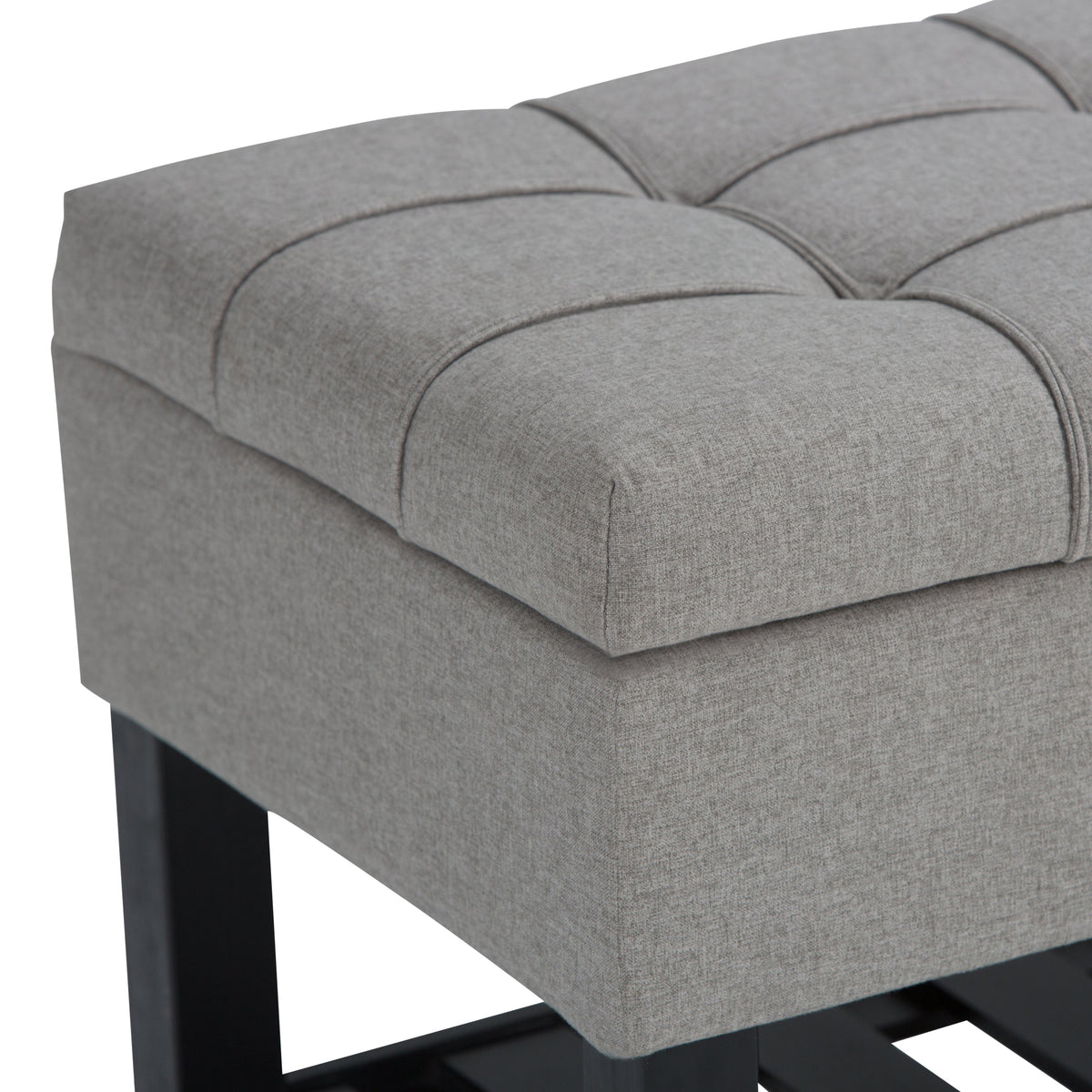 Saxon Storage Ottoman Bench - Dove