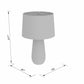 Dingras Pale Blue Jute Table Lamp - Clearance