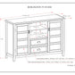 Burlington 54 Inch Wide Solid Wood Tall TV Stand in Mahogany
