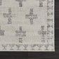 Tigris Swiss Cross Ivory&Gray Area Rug - Clearance