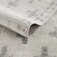 Tigris Swiss Cross Ivory&Gray Area Rug - Clearance