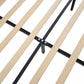 King Size Bed Frame with Upholstered Teddy Velvet Headboard