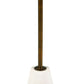 Caramont - Accent Table with White Base - Black / White / Gold Finish