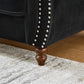 3+3 Seater Chesterfield Velvet Upholstered Sofa