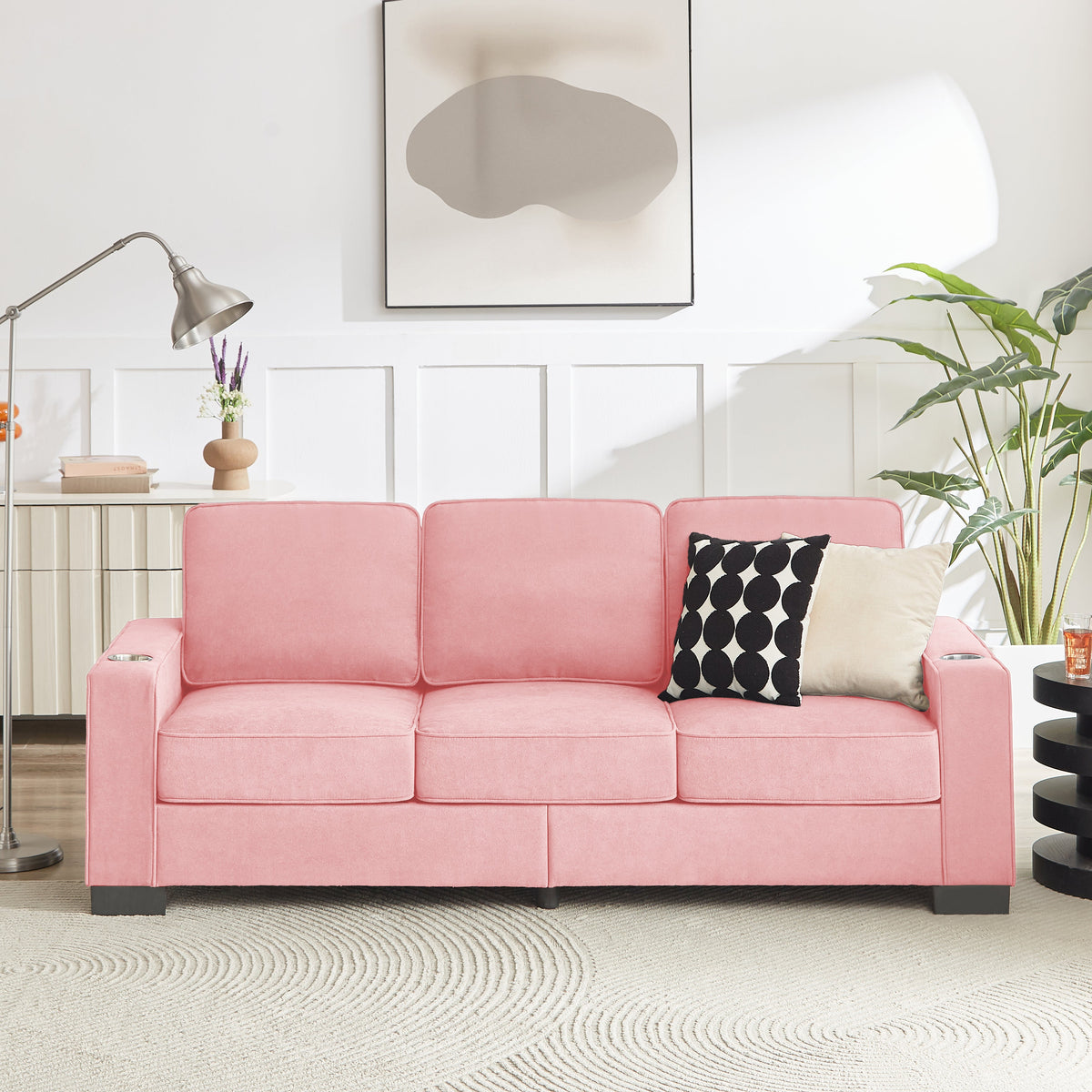 Modern Snowfleece 3-Seater Sofa