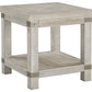 Carynhurst - Rectangular End Table - White Wash Gray