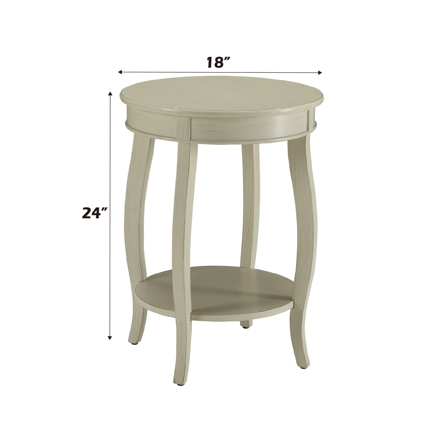 Aberta Antique Round Leg Table