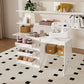 4-in-1 Folding Sewing Table with Lockable Wheels