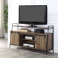 Rashawn - TV Stand - Rustic Oak & Black