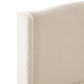 King Size Bed Frame with Upholstered Teddy Velvet Headboard