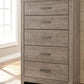Culverbach - Five Drawer Chest - Gray