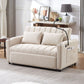 Convertible Sofa Bed Loveseat Sofa With Three USB Ports, Two Side Pockets, Two Cup Holders And 360° swivel - view 18