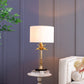D16x31' Leaf Lamp with Marble Base Gold