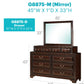 LaVita G8875-D Dresser in Cappuccino