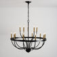 18-Light Chandelier Industrial Iron Candle Chandelier