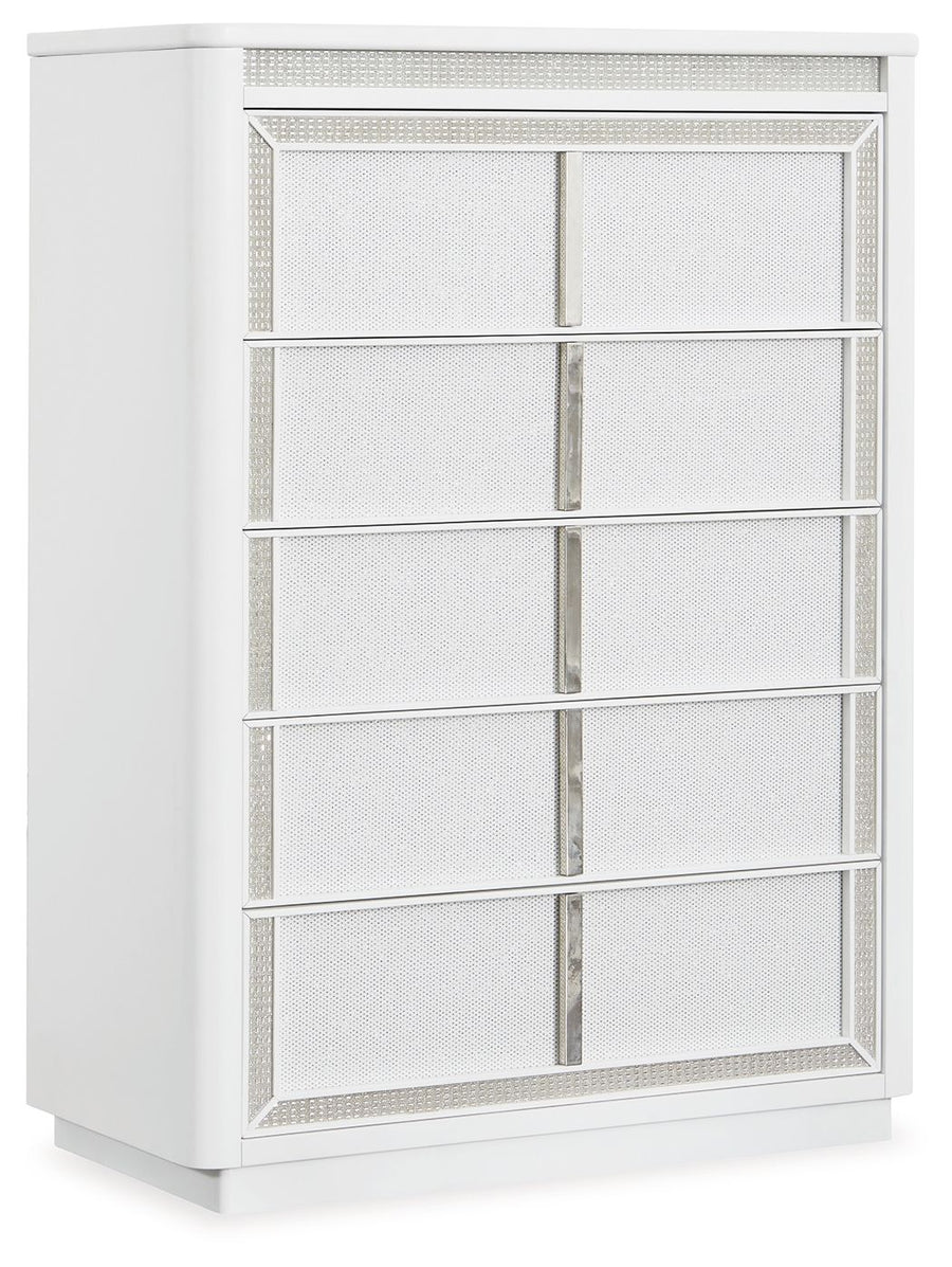 Chalanna - Five Drawer Chest - White