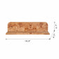 Burl Wood Floating Wall Shelf