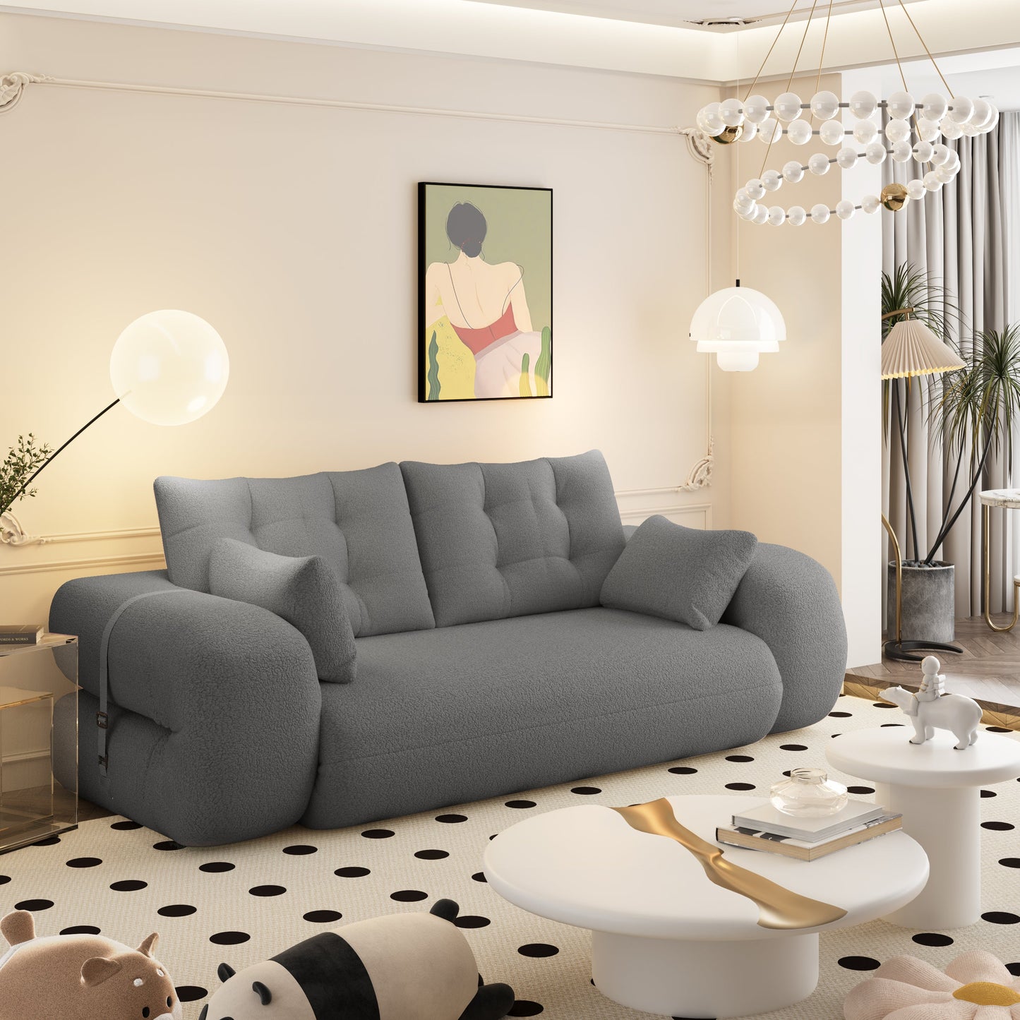 78.7" Multi-Functional Foldable Sofa Bed