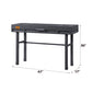 Cargo Gunmetal Finish Vanity Desk