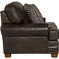 Roberto - Leather Loveseat - Cocoa