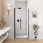 24" W x 72" H Semi-Frameless Circular Pivot Shower Door in Matte