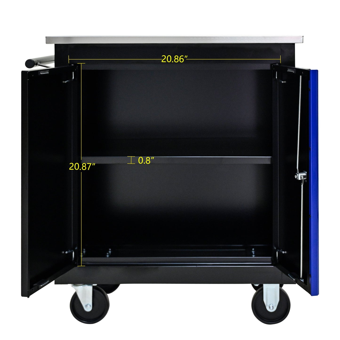 Movable Lockable Double Door Partition with Lock