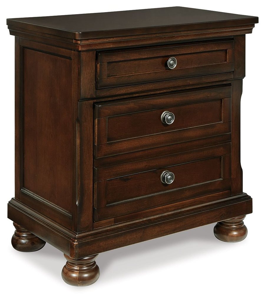 Porter - Two Drawer Night Stand - Dark Brown