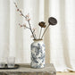 5.3x5.3x10.2" Flower Vase with Floral Pattern