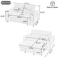 Pull-Out Sofa Bed Convertible Couch With Adjustable Backrest For Living Room - view 18