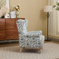 Modern Accent Chair with Retro Wood Legs