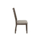 Casual Side Dining Chair with Ladder Back (Set of 2)