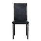 Furniture 5 Piece Metal Dinette Set with Faux Marble Top - Black