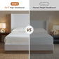 Hosford Upholstered Wingback Bed