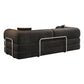 78.8' Compression Sofa,Convertible Floor Sofa Bed-with Pillow Back Support Armrest,Comfy Futon Couch Sleeper Bed,Loveseats Boneless Modular Sectional Sofa,Corduroy fabric,for Living Room,Bedroom,Black