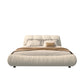 King Size Luxury Upholstered Platform Bed with Oversized Backrest