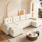 U-Shaped Sleeper Sofa with Pull Out Bed