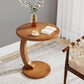 18.9" C-Shaped Round End Table
