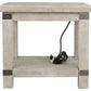 Carynhurst - Rectangular End Table - White Wash Gray